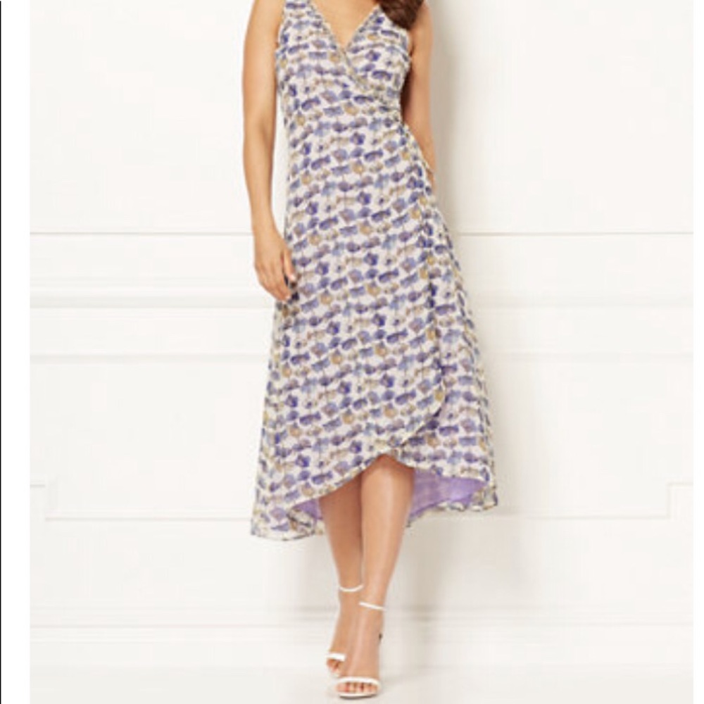 Floral wrap dress